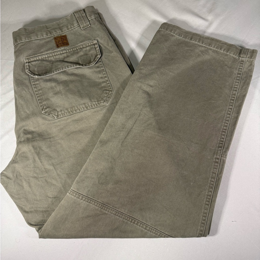 Ruff Hewn Utility Field Pants Sage Green Cotton‎ Workwear 38x32